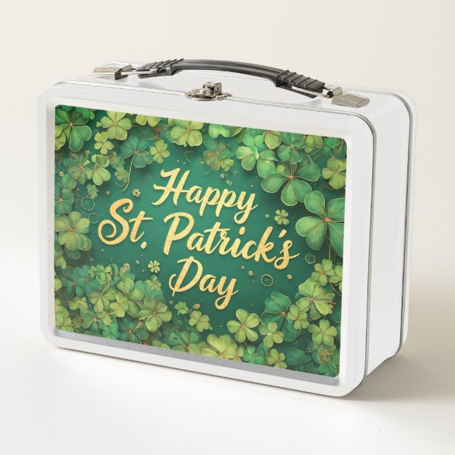Happy St. Patrick’s Day Clover Design (Anverso)