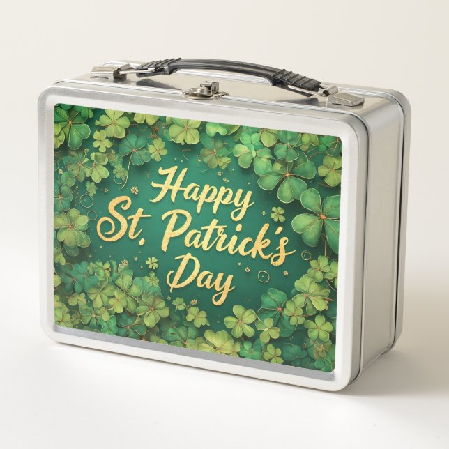 Happy St. Patrick’s Day Clover Design (Anverso)