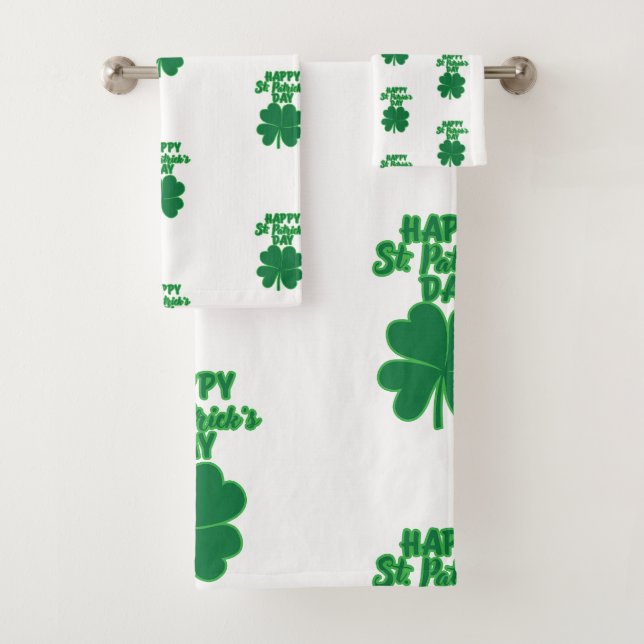 Happy St. Patrick's Day Clover Leaf (In situ)