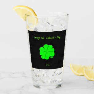 Happy St. Patrick's Day Glass Tumbler