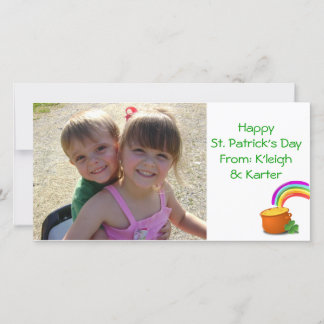 Happy St. Patrick's Day Photo Card