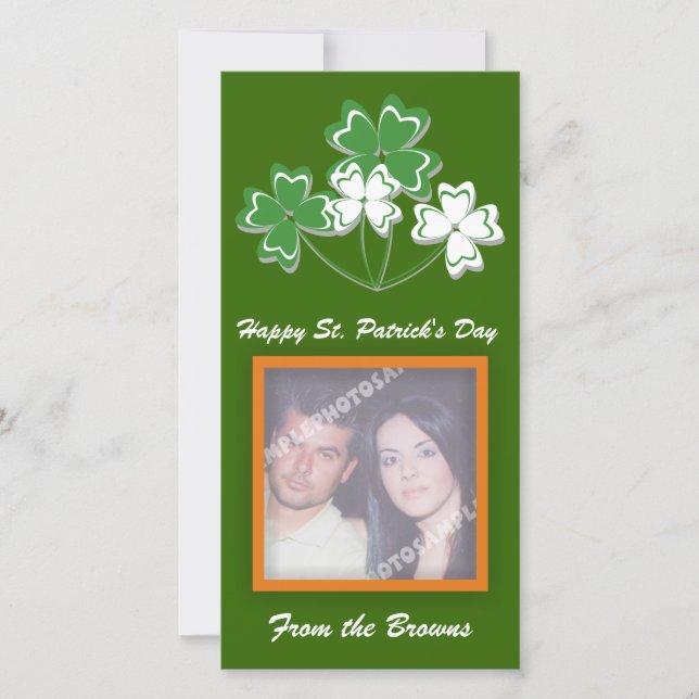 Happy St. Patrick's Day Photo Cards (Anverso)