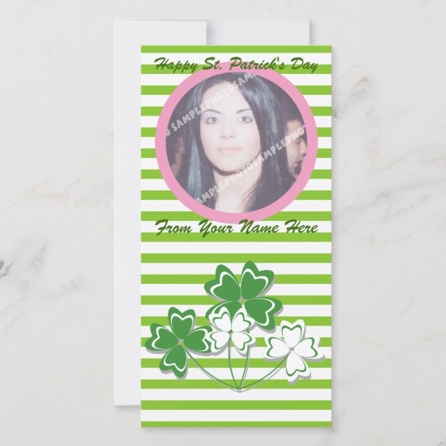Happy St. Patrick's Day Photo Cards (Anverso)