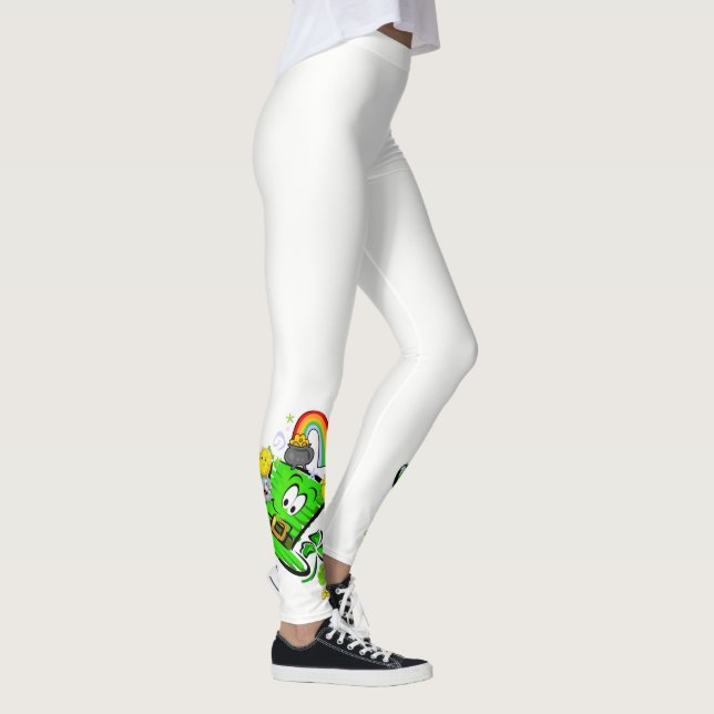 Happy St. Patrick's Day Rabbit Leggings (Derecha)