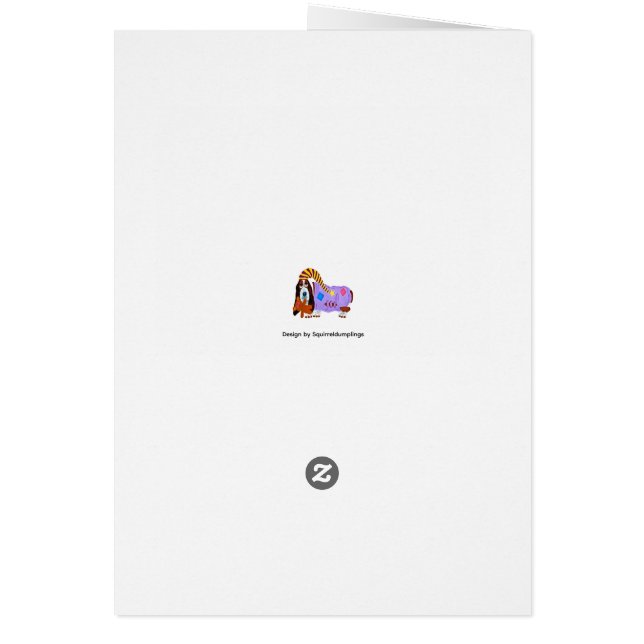 Happy Valentine's Day Dachshund Doggie Card (Atrás)