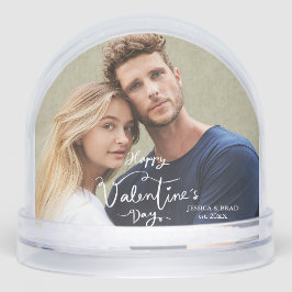 Happy Valentines Day Modern Personalized Photo