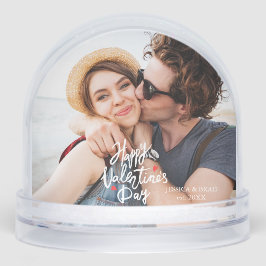 Happy Valentines Day Modern Personalized Photo