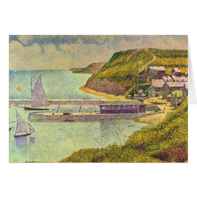 Harbour Port-en-Bessin High Tide by Georges Seurat (Anverso (Horizontal))