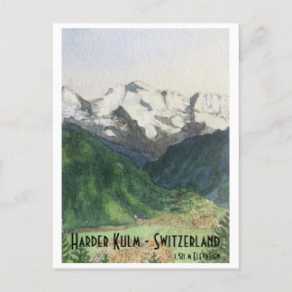 Harder Kulm ve la tarjeta postal de Suiza