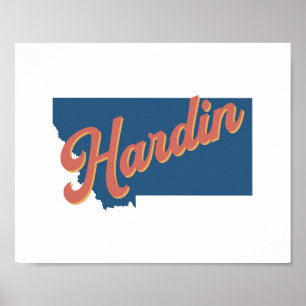 Hardin, impresión estatal de Montana