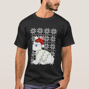 Hare Xmas Lighting Santa Ugly Sweater Style Hare C