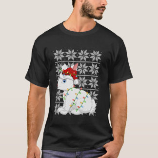 Hare Xmas Lighting Santa Ugly Sweater Style Hare C