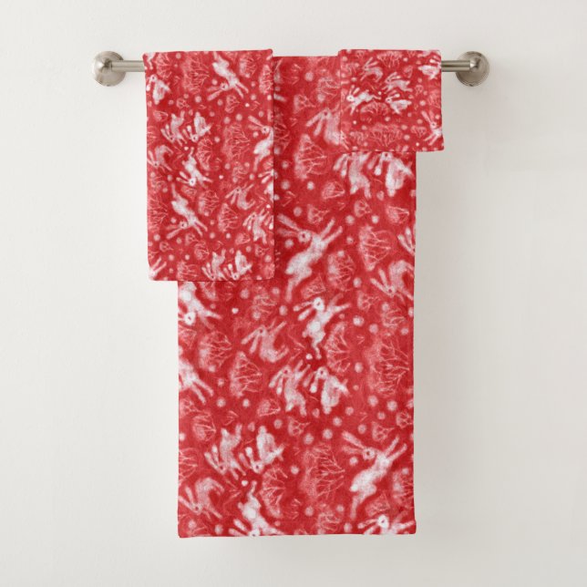 Hares Patrón de invierno de conejo de campo de nie (In situ)