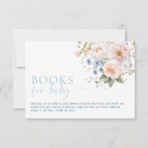 Hargrove Blue Floral Books Para La Tarjeta De Soli