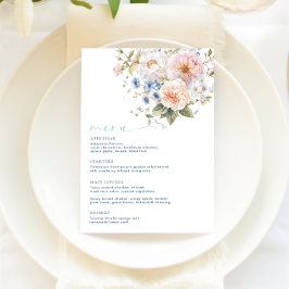 Hargrove Blue Floral Menu