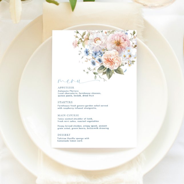 Hargrove Blue Floral Menu (Subido por el creador)