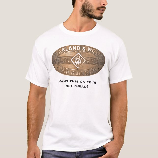 Harland y camiseta de la placa del constructor de (Anverso)