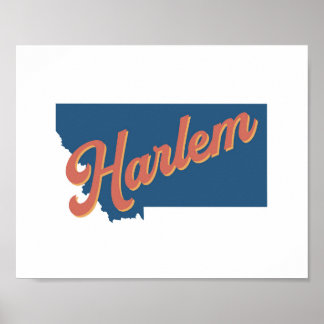 Harlem, impresión estatal de Montana