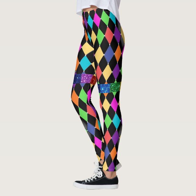 Harlequin 2 Pop Fashion Leggings (Izquierda)