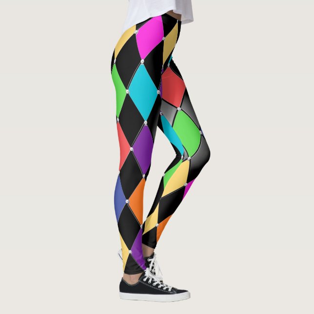 Harlequin 2 Pop Fashion Leggings (Derecha)