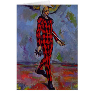 Harlequin de Paul Cezanne-