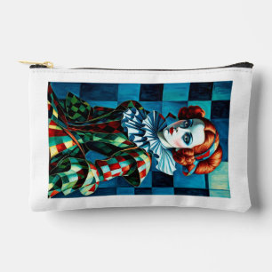 Harlequin Elegance Bolsa cosmética de doble cara -