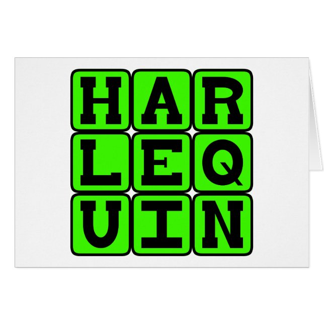 Harlequin, Figura de Payaso (Anverso (Horizontal))