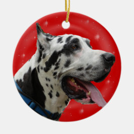 HARLEQUIN GREAT DANE DEL ORNAMENTO DEL NAVIDAD
