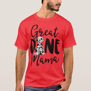 Harlequin Great Dane Mama Dog Dueñas Camisetas Muj