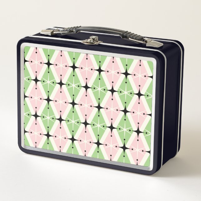 Harlequin Starburst Pink/Kiwi ©studioxtine (Anverso)