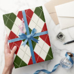 Harlequin Vintage Christmas Plaid | Papel de envol<br><div class="desc">Para una mayor personalización, haga clic en el botón "Personalizar" y utilice nuestra herramienta de diseño para modificar esta plantilla. Si las opciones están disponibles, puede cambiar el texto y la imagen simplemente haciendo clic en "Editar/Eliminar texto o imagen aquí" y añadir la suya propia. Si desea añadir este diseño...</div>
