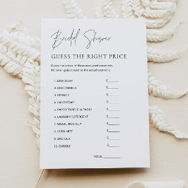 HARLOW Adivinan la tarjeta de juego Price Bridal S