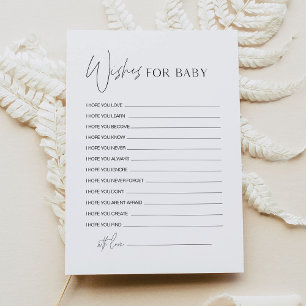 HARLOW Desea Una Tarjeta De Consejos De Baby Showe