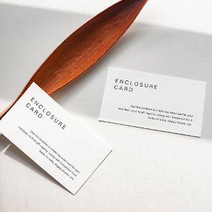 HARLOW Tarjeta de cierre Minimalista Invitación In