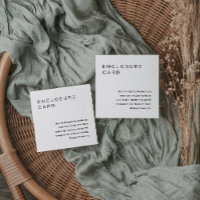 HARLOW Tarjeta de cierre Minimalista Invitación In