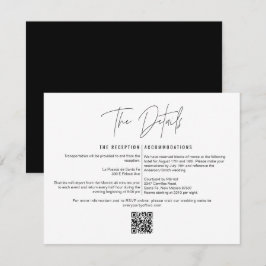 HARLOW Tarjeta de detalles del Boda de código QR m