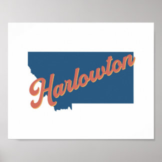 Harlowton, impresión estatal de Montana