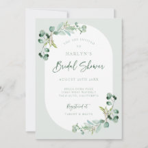 HARLYN Eucalyptus Nodal Shower Party Invitación