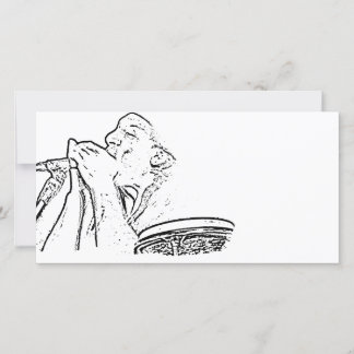 Harmonica Player con contorno de tambor