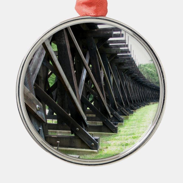 Harpers Ferry WV Aumentó Ornamento Ferroviario (Frente)