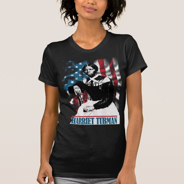 Harriet Tubman - Camiseta del espectro de la liber (Anverso)