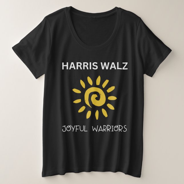 Harris Walz Joyful Warrior (Anverso del diseño)