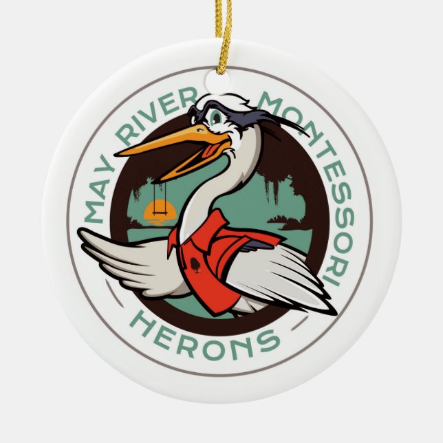 Harry el ornamento del día de fiesta de la garza (Frente)