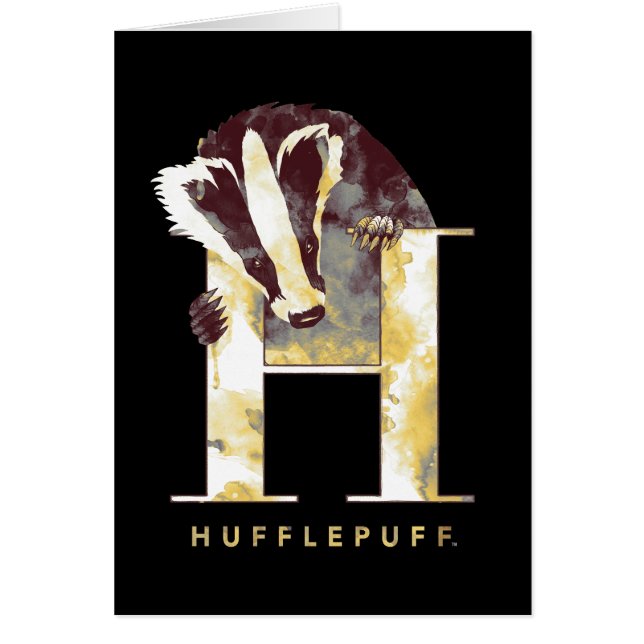 Harry Potter | acuarela del Badger HUFFLEPUFF™ (Frente)