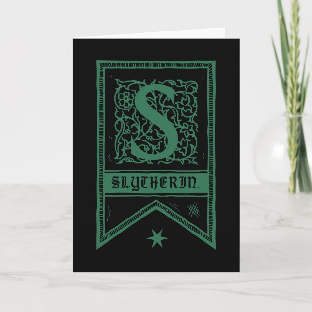 Harry Potter | Banner de Monograma de Slytherin (Anverso)