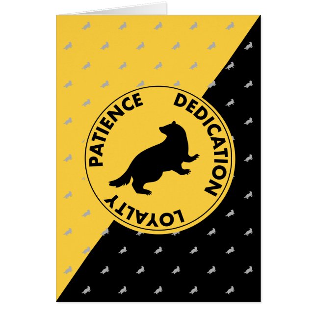 Harry Potter | Gráfico de rasgos de la casa HUFFLE (Frente)