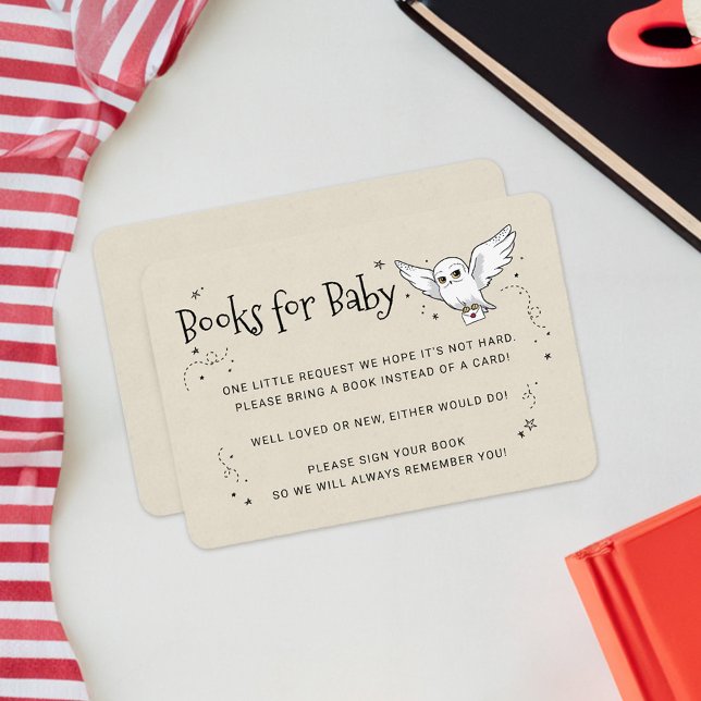 Harry Potter | Hedwig - Libros para la invitación  (Card on table)