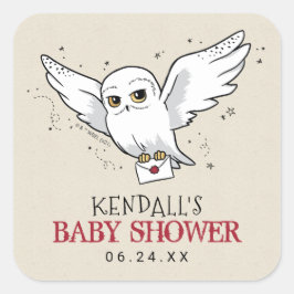 Harry Potter | Pegatina de Hedwig Baby Shower Squa