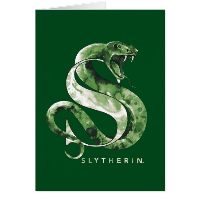 Harry Potter | SLYTHERIN™ Serpiente Acuarela (Frente)