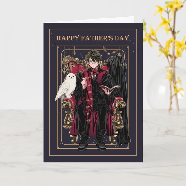 HARRY POTTER™ Tarjeta Feliz Día del Padre (flor amarilla)